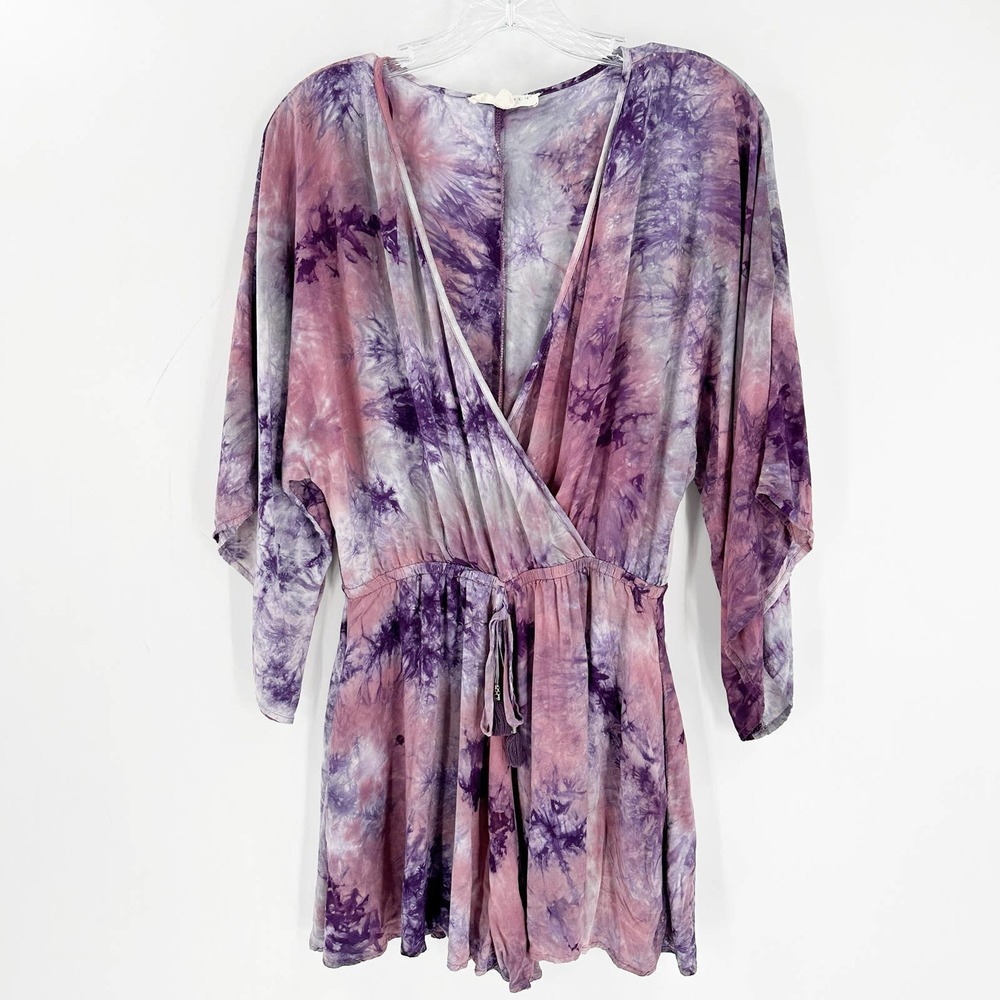Lovestitch Tie-Dye Jumpsuit in Purple and Pink